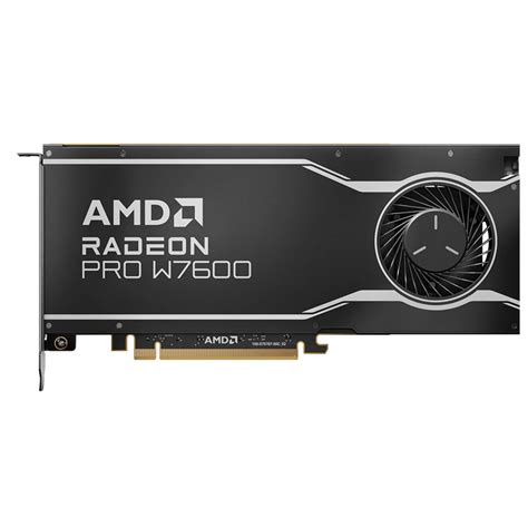 AMD Radeon Pro W7600 4x DisplayPort 2 1 130W PCI Gen4 X8 8GB GDDR6