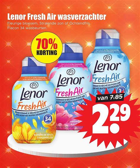 Lenor Fresh Air Wasverzachter Aanbieding Bij Dirk Folders Nl