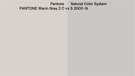 Pantone Warm Grey 2 C Vs Natural Color System S 2000 N Side By Side