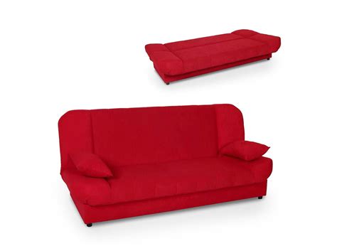 Canape Clic Clac Convertible Rouge Clilclac Rouge Decoinparis