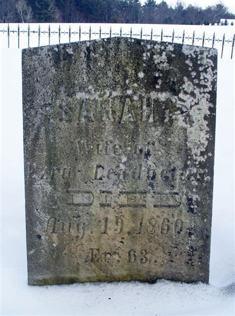 Sarah Woodman Leadbetter M Morial Find A Grave