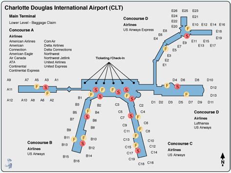 Clt Terminal Map | World Map 07