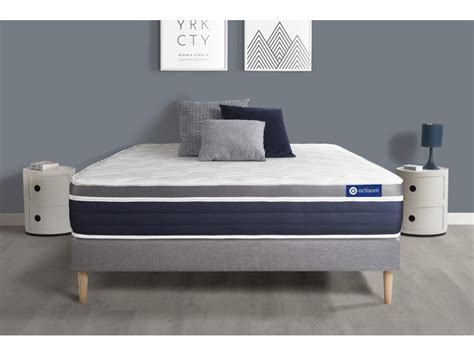 Matelas Sommier X Ressorts Ensach S Et M Moire De Forme Actisom