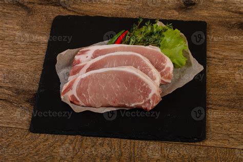 Raw pork steak 7843058 Stock Photo at Vecteezy