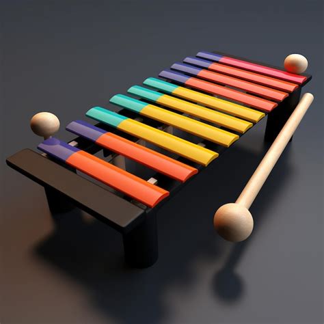 Premium Ai Image Cartoon Xylophone 3d