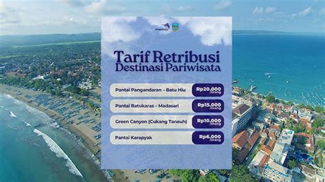 Foto Perubahan Tarif Parkir Di Kawasan Objek Wisata Pangandaran Apa