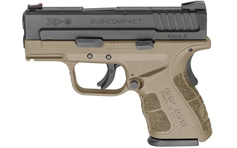 Springfield Xd Mod2 9mm Sub Compact Flat Dark Earth Fde With Gripzone Sportsmans Outdoor