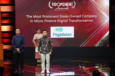 Dorong Transformasi Digital Pegadaian Raih Penghargaan Prominent Award