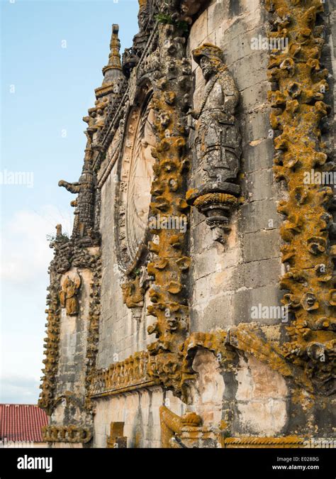 Carving Details Of The Convento De Cristo Tomar Stock Photo Alamy