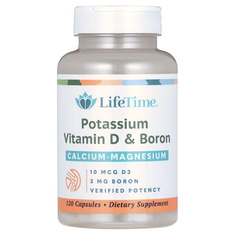 Lifetime Vitamins Calcium Magnesium Potassium Supplement, Vitamin D and
