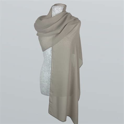 Luxury Chiffon Wrap Shawl Scarf Bridesmaids Wedding 200 Cm Champagner