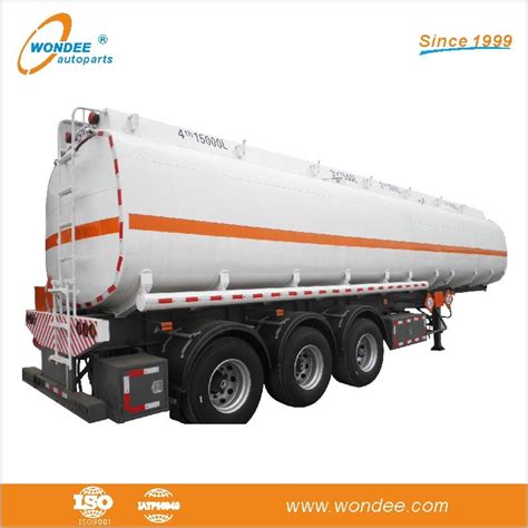 Carbon Steel Axles Liquid Tanker Liters Fuel Tank Semi Trailer