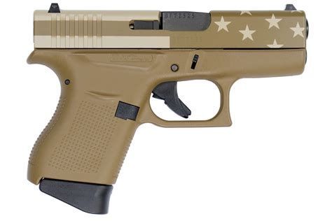 Glock 43 9mm Flat Dark Earth FDE Single Stack Pistol With American