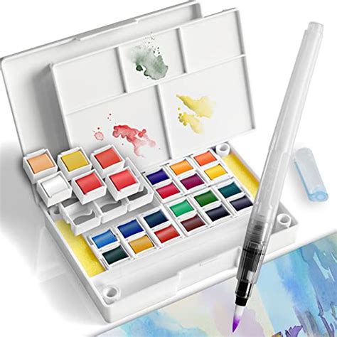 Pencilmarch Aquarelle Peinture Demi Godets Palette Aquarelle Parfait