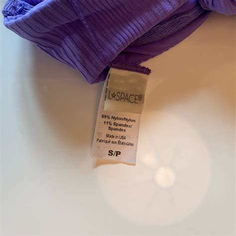 L Space Swim Lspace Pointelle Rib Camellia Bikini Top And Cabana