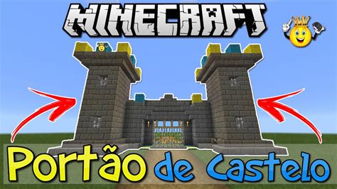 Como Fazer Port O De Castelo Autom Tico Minecraft Pe Pc Ps Xbox Youtube