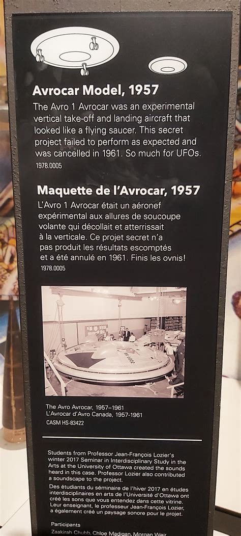 Spotted at Science & Tech Museum Ottawa Canada : r/UFOs