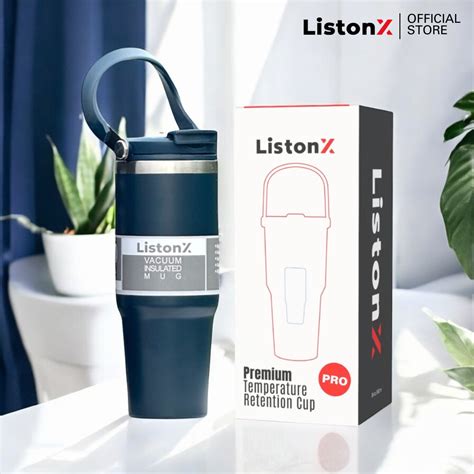 Listonx Vacuum Insulated Tumbler Ml Sus Stainless Steel Hot Cold Side Drinking Cap