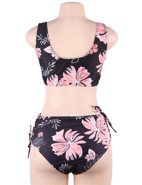 Free Floral Print Sexy Summer Womens High Waist Bikini Set Ohyeah