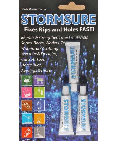 Stormsure Flexible Repair Adhesive Set Of 3 5g Tubes Strong