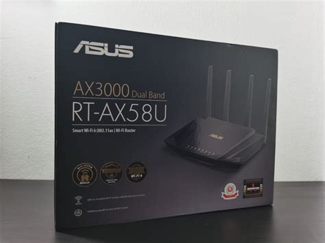 Review ASUS AX3000 RT AX58U Dual Band WiFi 6 Router Gadget Voize