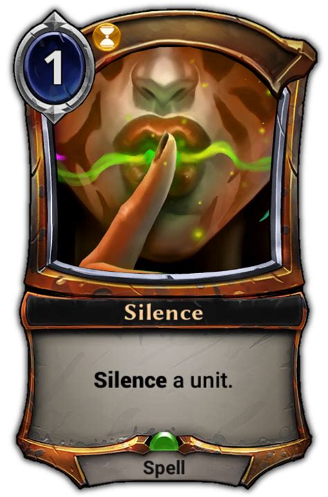 Silence Card Eternal Card Game Wiki Fandom