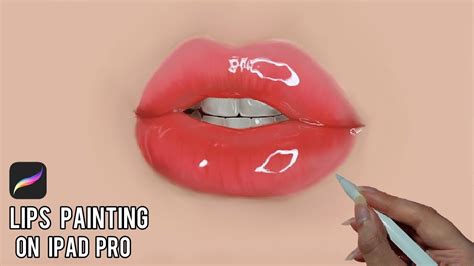 Glossy Lips Painting Time Lapse Ipad Pro Procreate Youtube