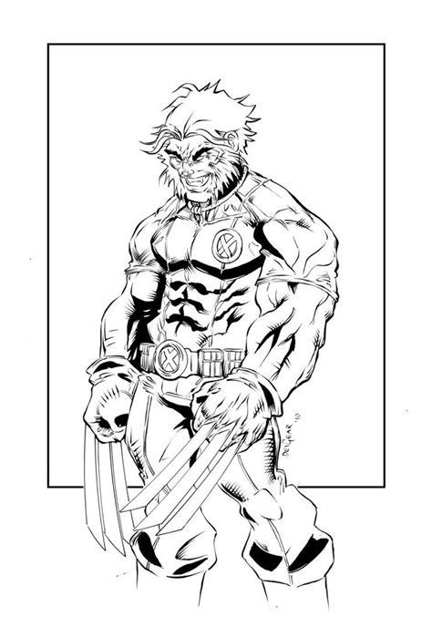 Logan Wolverine Inks By Devgear Wolverine Logan Wolverine Coloring