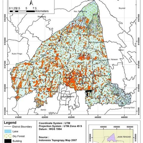 Land Use Map of Sleman 2017. | Download Scientific Diagram