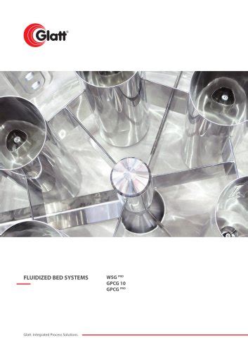 FLUIDIZED BED SYSTEMS Glatt Ingenieurtechnik GmbH PDF Catalogs