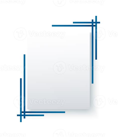 Blue Frame Template Illustration 12414563 PNG