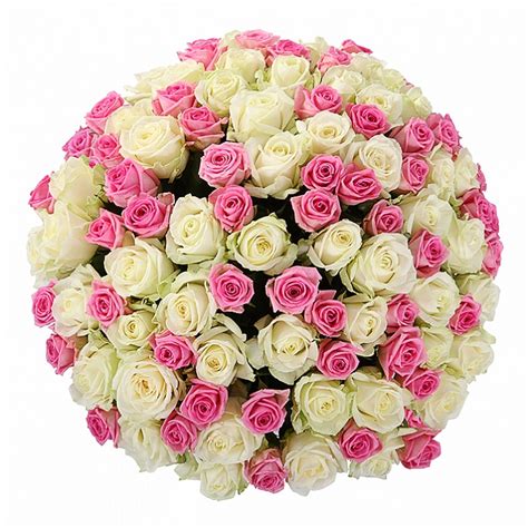 Huge Bouquet Of Roses Mix Of White And Pink Flowers Buy In Vancouver