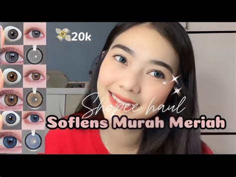 SHOPEE HAUL EDISI SOFLENS MURAH MERIAH 20k UDAH BISA BIKIN MATA JADI