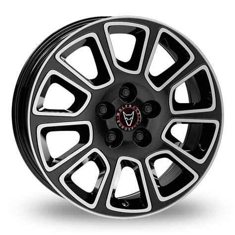 Wolfrace Transporter Gloss Black Polished Alloy Wheels Wheelbase