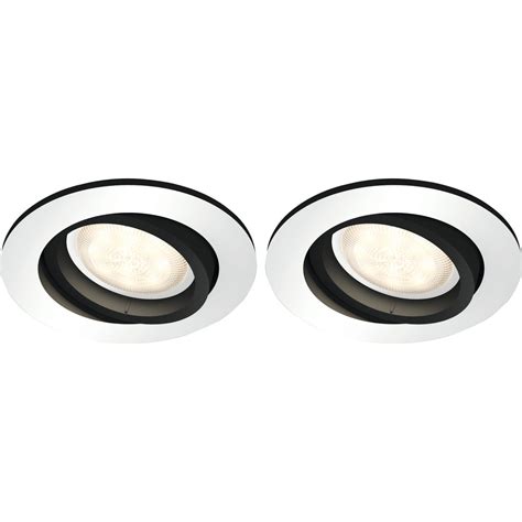 Philips Hue Milliskin Inbouwspot White Ambiance Aluminium Rond Duo