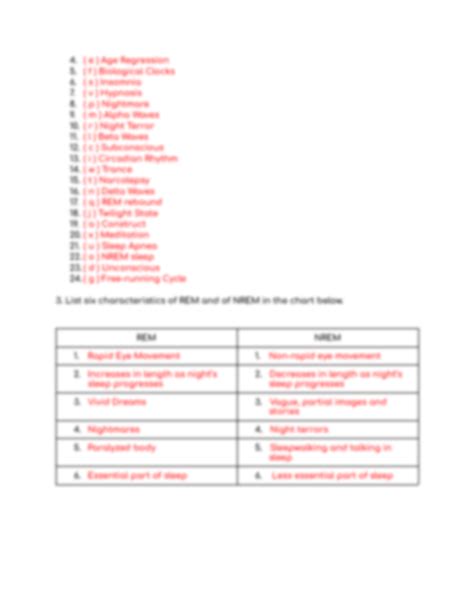 Solution Psychology Review Vocabulary Worksheet Studypool