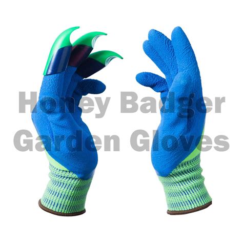 Green Blue Claws Honey Badger Gloves