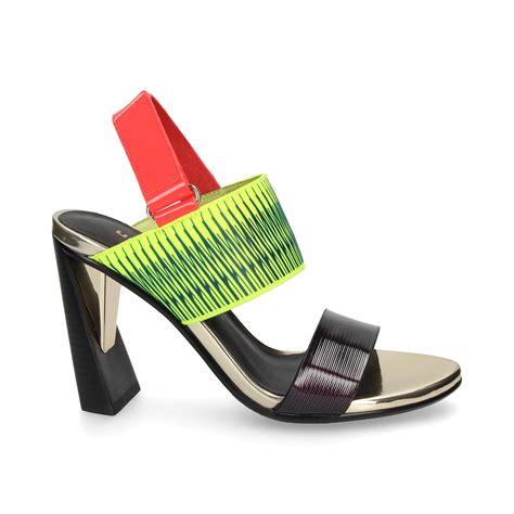 UNITED NUDE Frauen Sandaletten Mit Absatz ZINK SLING FLUOR MULTI