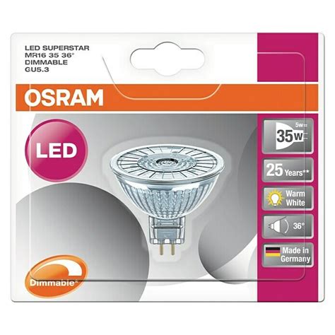 Osram Ledlamp Superstar MR16 5 3 W Stralingshoek 36 Warm Wit