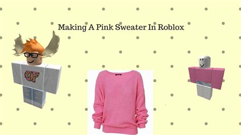 Pink Sweater Speed Design (Roblox) - YouTube