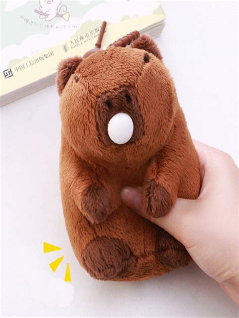 Capybara Stuffed Animal Blowing Bubbles Realistic Capybara Plush