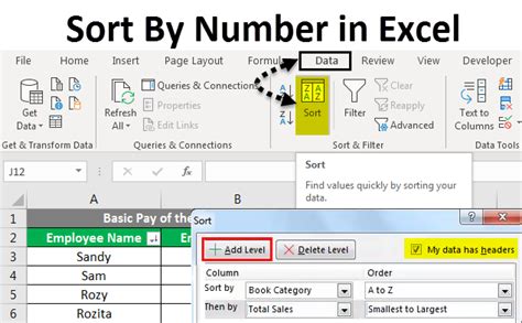 Sort By Number In Excel How To Sort By Number And Its Implementation