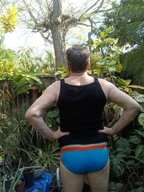 Addicted Men Swim Bikini Small Blue Orange Ebay