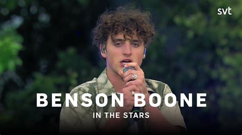 Benson Boone In the stars Allsång på Skansen 2022 SVT YouTube