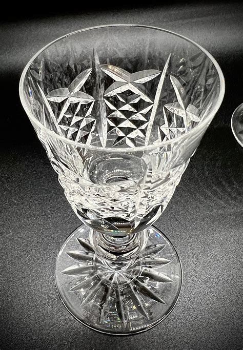 Vintage Edinburgh Crystal Sherry Port Cordial 2 Cordial Glasses Signed Made In Edinburgh