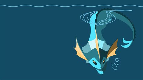 Vaporeon Wallpaper (shiny version linked) : MinimalWallpaper