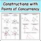 Constructions Of Points Of Concurrency In Geometry Common Core Tpt