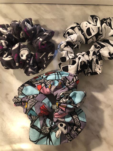 Nightmare Before Christmas Hair Scrunchies Etsy