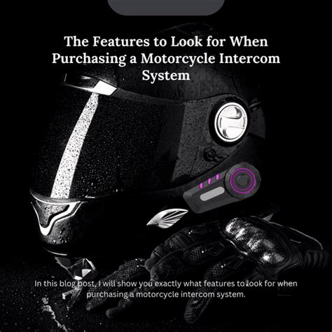 The Features to Look for When Purchasing a Motorcycle Intercom System - Motorcycle Gear reviews ...