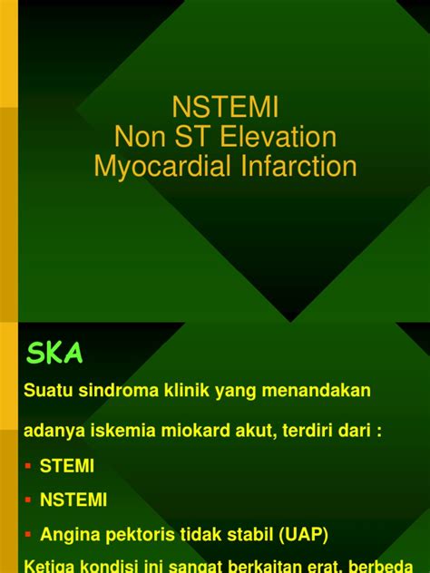 Nstemi Non St Elevation Myocardial Infarction Pdf Myocardial